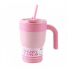 Gobelet isotherme avec anse 420 ml - Rose