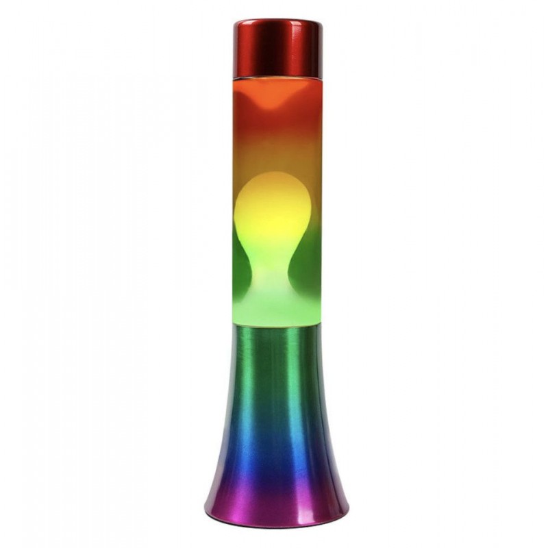 Lampe à lave base Flared - Arc-en-ciel Lampe à lave base Flared - Arc-en-ciel