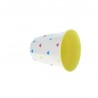 Verre multicoeurs jaune
