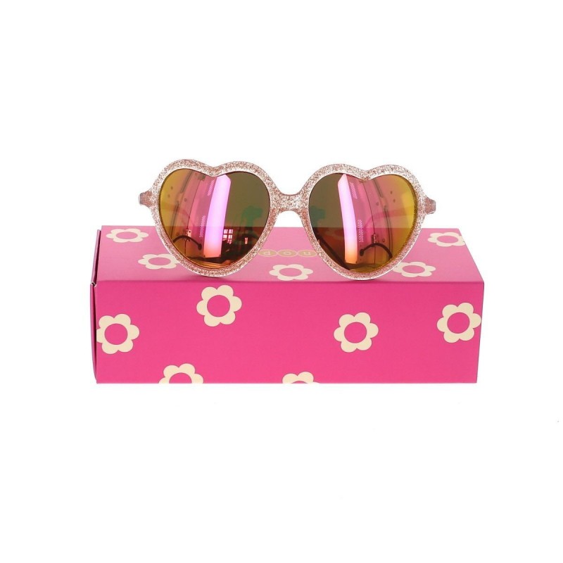 Lunettes de soleil Coeur à paillettes Taille S - Or Lunettes de soleil Coeur à paillettes Taille S - Or