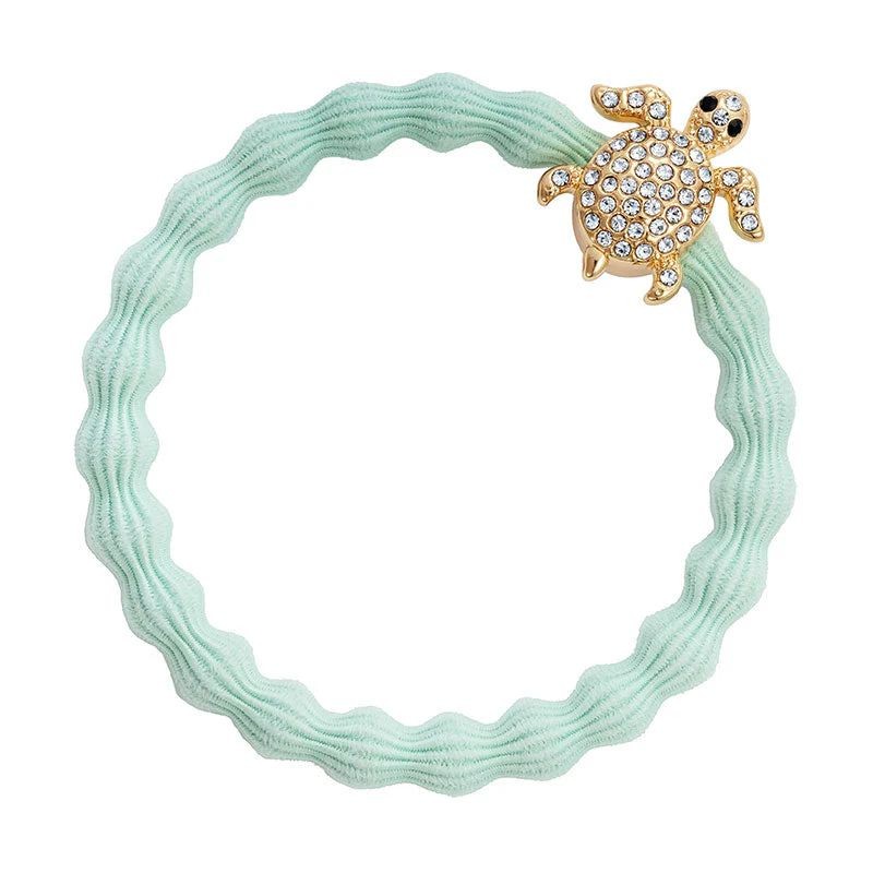 ByEloise bracelet élastique bling - Tortue menthe