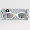 Lunettes de piscine avec bandeau adultes - Léopard jaune et lila