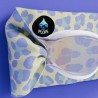 Lunettes de piscine avec bandeau adultes - Léopard jaune et lila