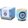 Bougie parfumée en céramique oeil - Encens
