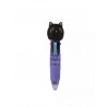 Mini bic à 4 couleurs - Chat gris ou Chat noir
