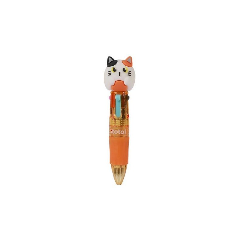Mini bic à 4 couleurs - Chat roux Mini bic à 4 couleurs - Chat roux