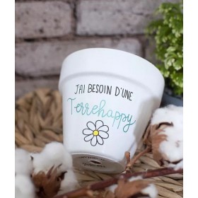 Cache-pot en terre cuite -...