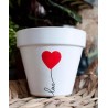 Cache-pot en terre cuite - Ballon Love