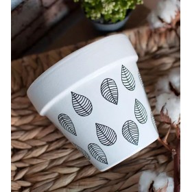 Cache-pot en terre cuite -...