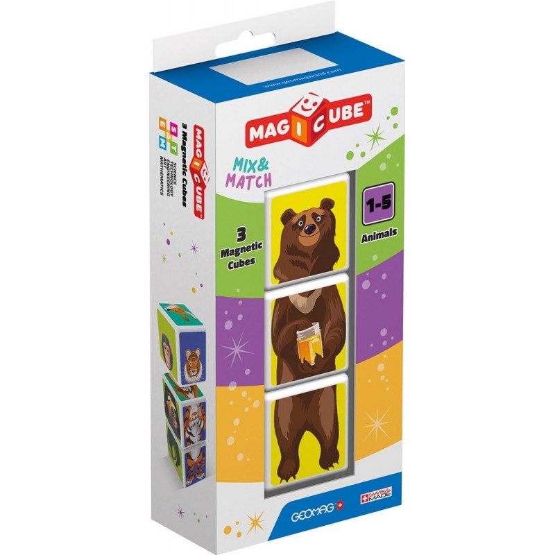 Geomag magicube Mix & Match animaux 3 pièces Geomag magicube Mix & Match animaux 3 pièces