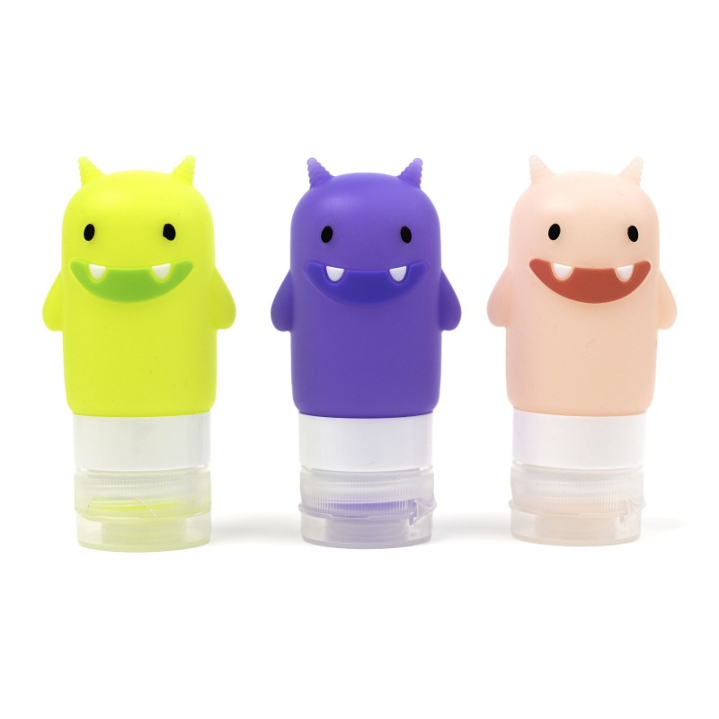 Set de 3 bouteilles à sauces Yumbox - Monstres Set de 3 bouteilles à sauces Yumbox - Monstres