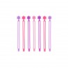 Set de 7 attaches en silicone pour repas - Rose/mauve