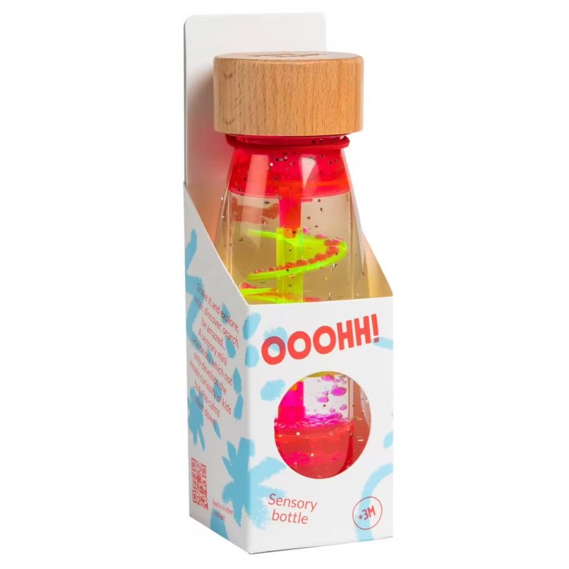 Bouteille sensorielle Move - Spirale rose Bouteille sensorielle Move - Spirale rose