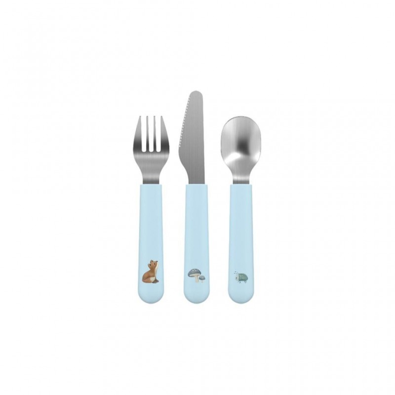 Set de couverts enfant en inox Mio - Forest Friends