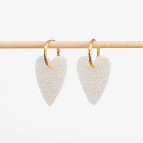 Boucles d'oreilles coeur -...