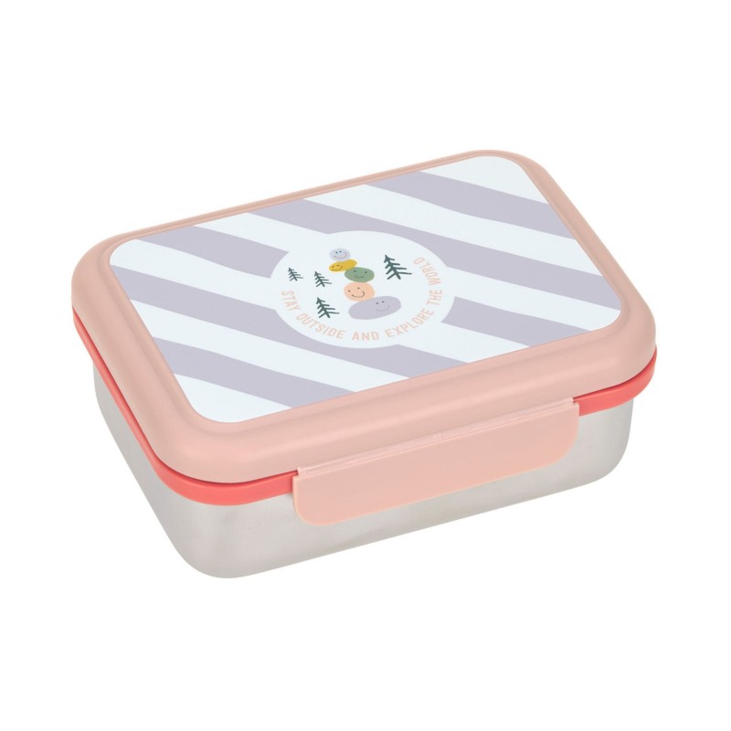 Boite à tartines inox - Sunny explorer rose Boite à tartines inox - Sunny explorer rose