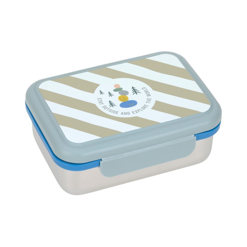 Boite à tartines inox - Sunny explorer bleu/vert Boite à tartines inox - Sunny explorer bleu/vert