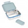 Boite à tartines inox - Sunny explorer bleu/vert