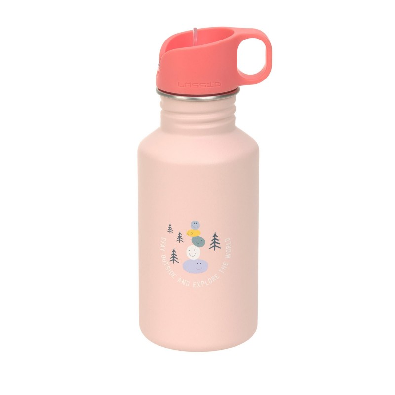 Gourde enfant inox 500 ml - Sunny explorer rose