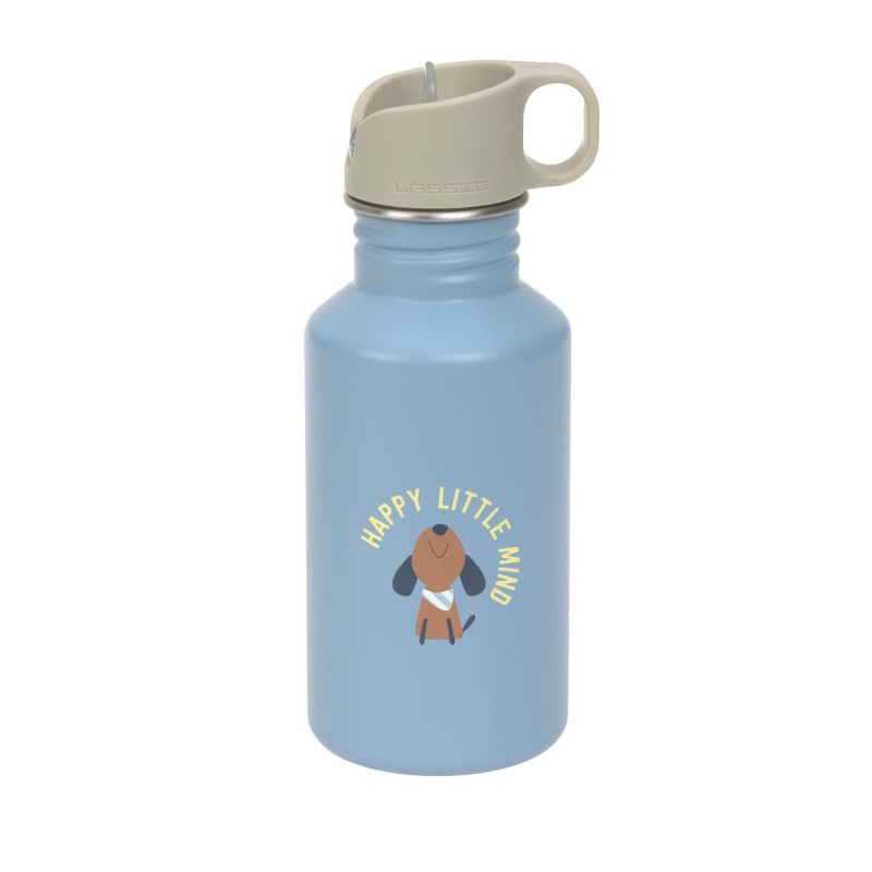 Gourde enfant inox 500 ml - Pattern party bleu