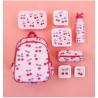 Set de 4 boîtes à tartines/goûter - Cerises