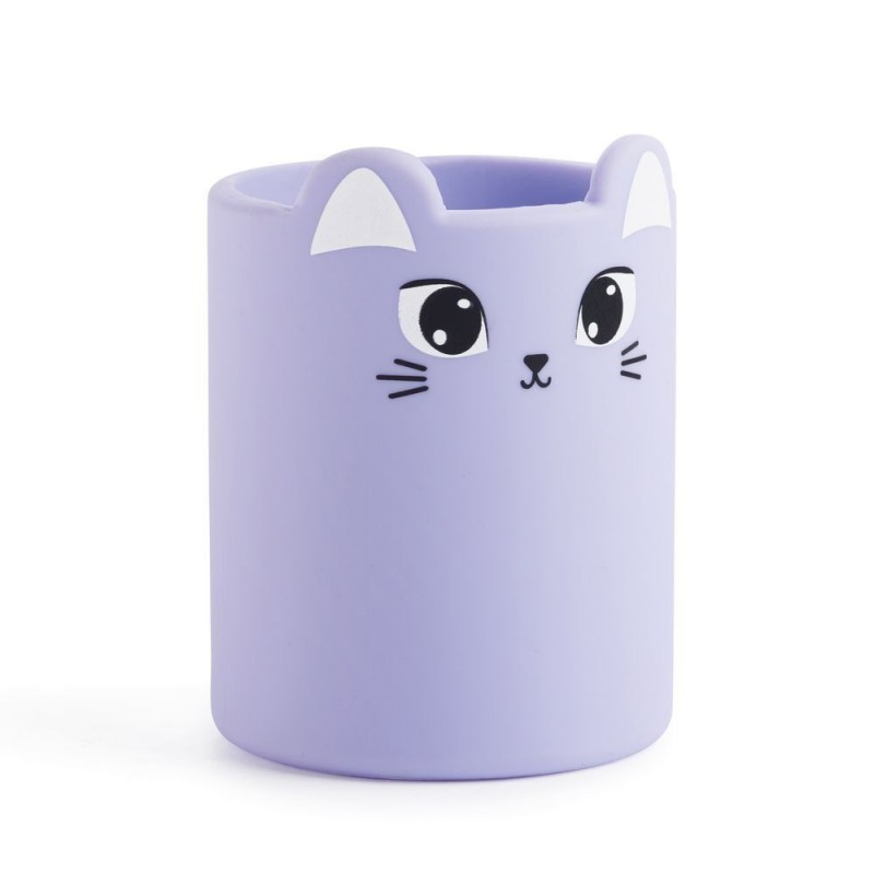 Pot à crayons en silicone - Chat Pot à crayons en silicone - Chat