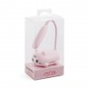Lampe rechargeable Led - Chat rose