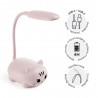 Lampe rechargeable Led - Chat rose