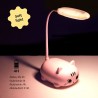 Lampe rechargeable Led - Chat rose