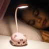 Lampe rechargeable Led - Chat rose