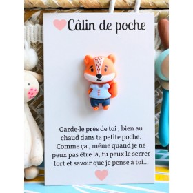 Carte Câlin de Poche - Renard