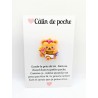 Carte Câlin de Poche - Ourson fleur