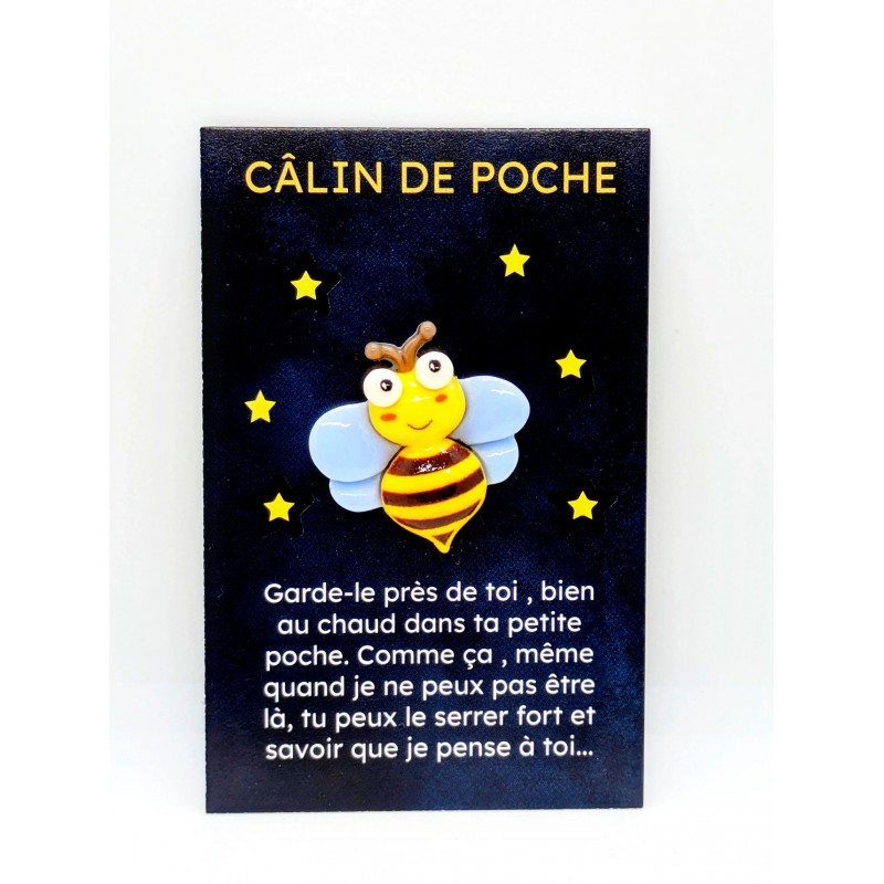 Carte Câlin de Poche - Abeille