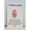 Carte Câlin de Poche - Labubu rose
