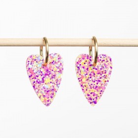 Boucles d'oreilles coeur -...