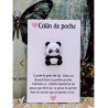 Carte Câlin de Poche - Panda fond blanc