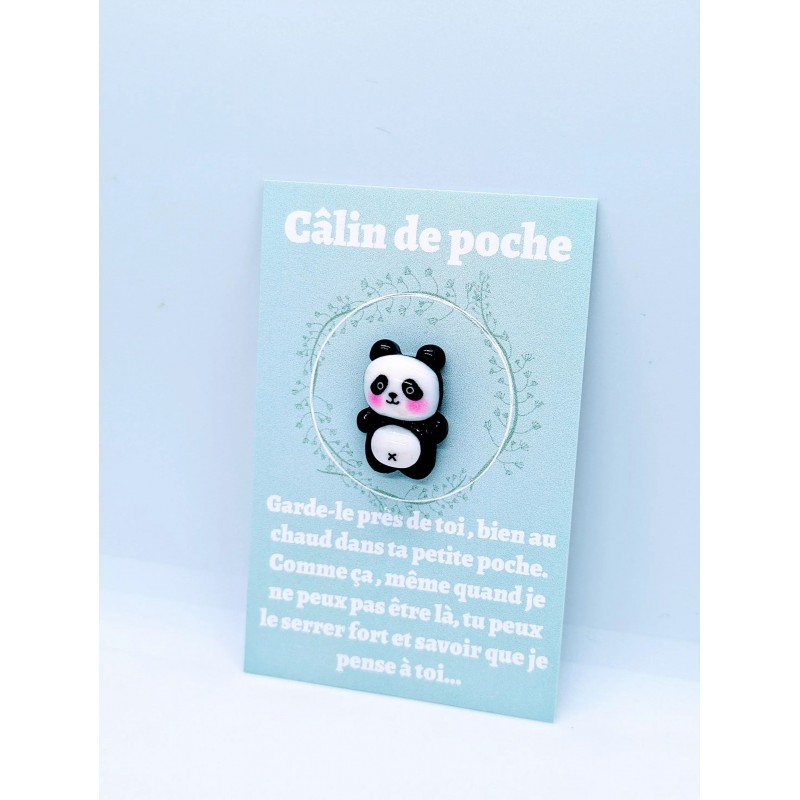 Carte Câlin de Poche - Glaçon panda Carte Câlin de Poche - Glaçon panda