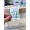 Carte Câlin de poche citation meilleure amie - Lapin