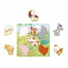 Puzzle tactile ferme 5 pièces