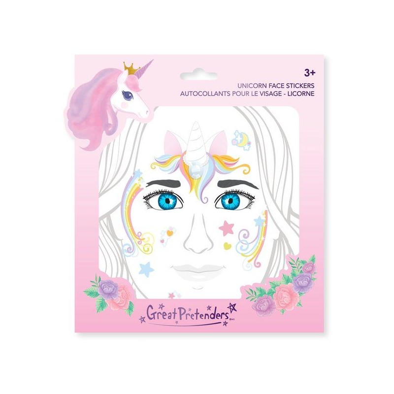 Stickers pour le visage - Licorne