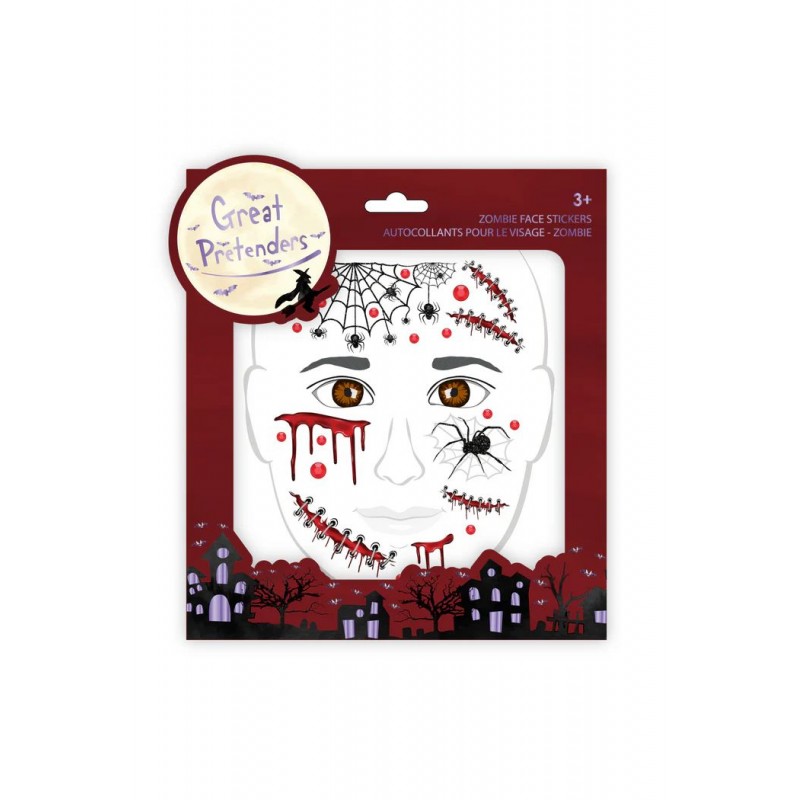 Stickers pour le visage - Zombie Stickers pour le visage - Zombie