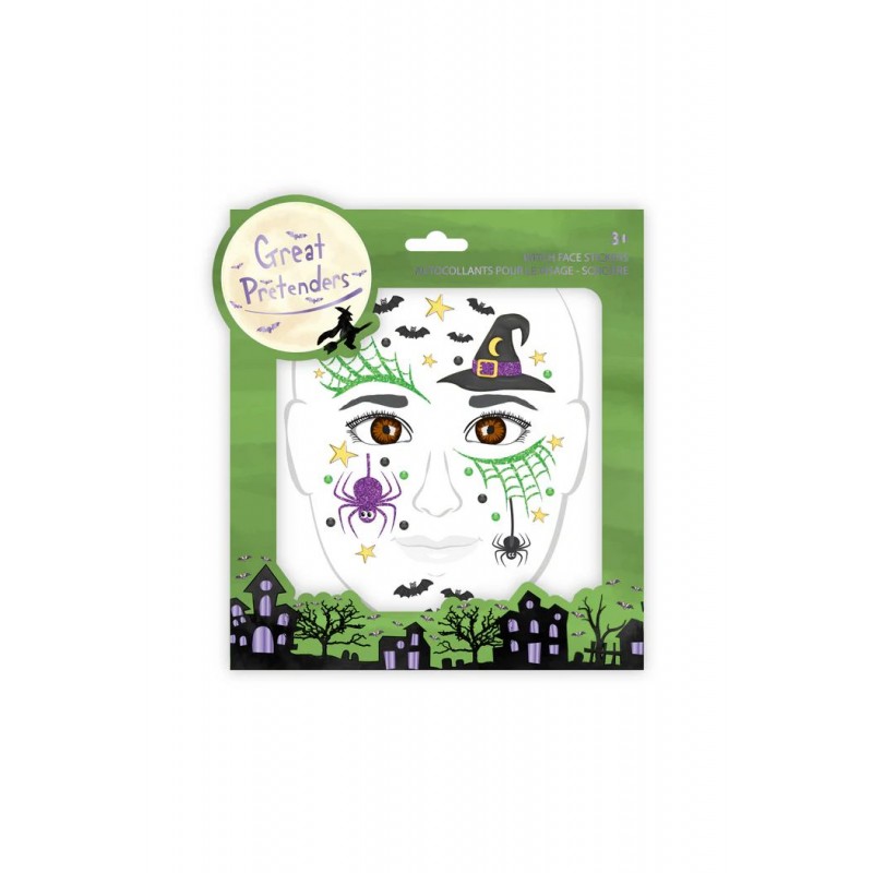 Stickers pour le visage - Sorcière Stickers pour le visage - Sorcière