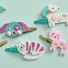 6 barrettes pailletées à créer - Litte Pets