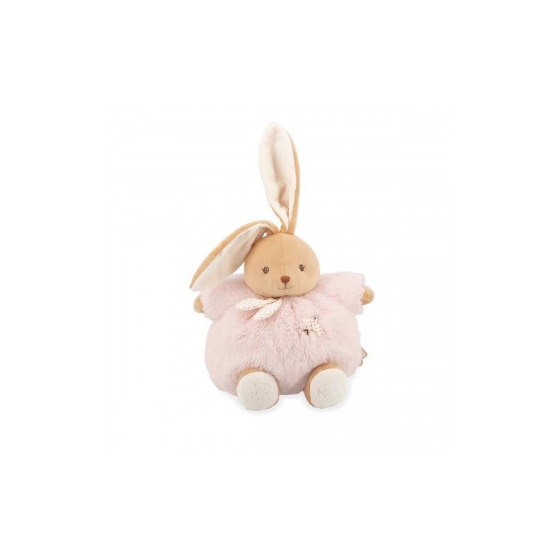Peluche lapin patapouf - Rose