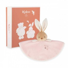 Doudou lapin rond - Rose