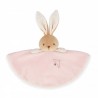 Doudou lapin rond - Rose