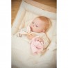 Doudou lapin rond - Rose