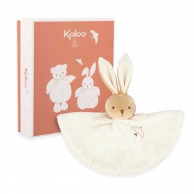 Doudou lapin rond - Crème