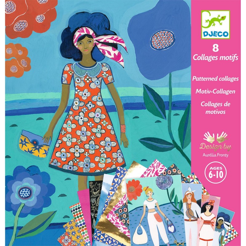 8 Collages motifs - Tendance wax
