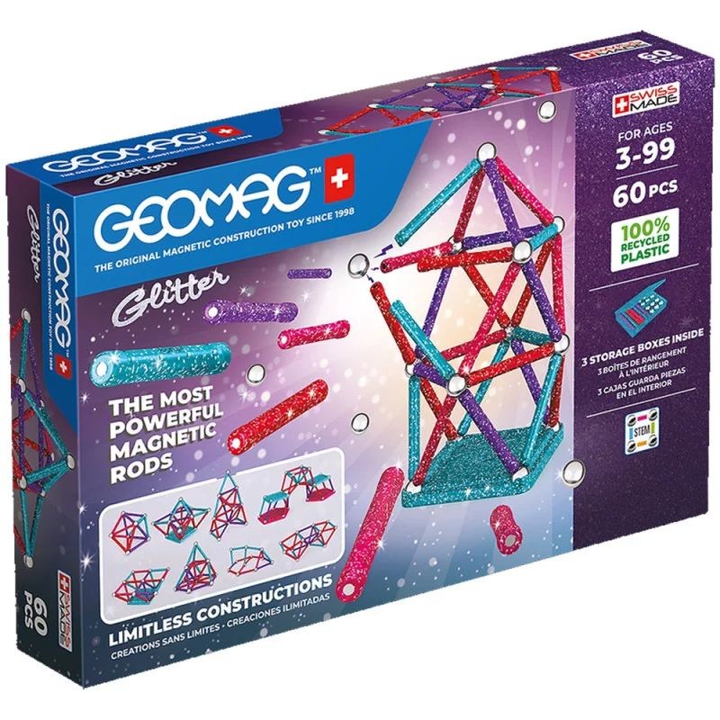 Geomag Glitter Panels 60 pcs